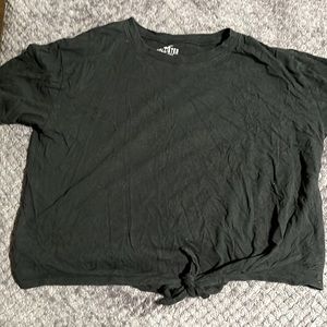 Hollister cropped tie Tee
